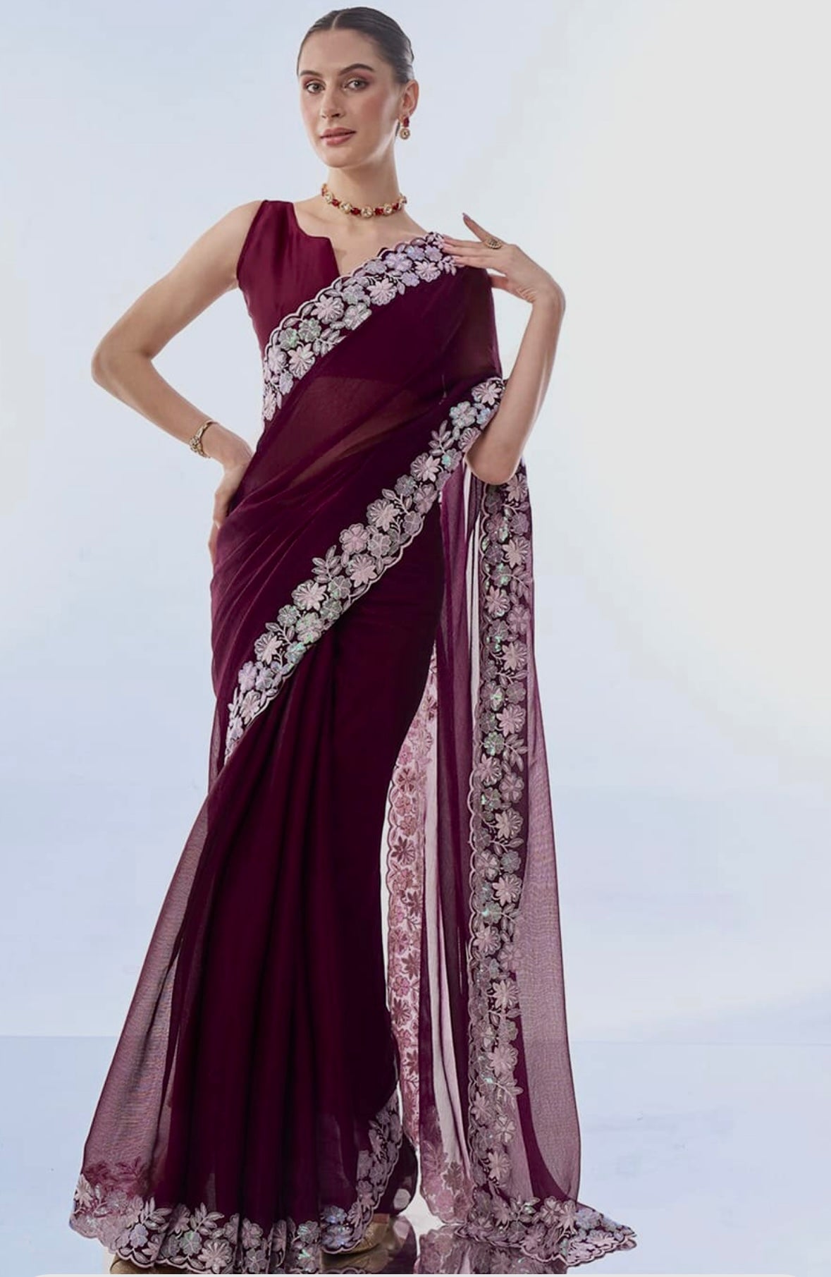 Beautiful Majestic Tapestry Saree | Ready To Wear