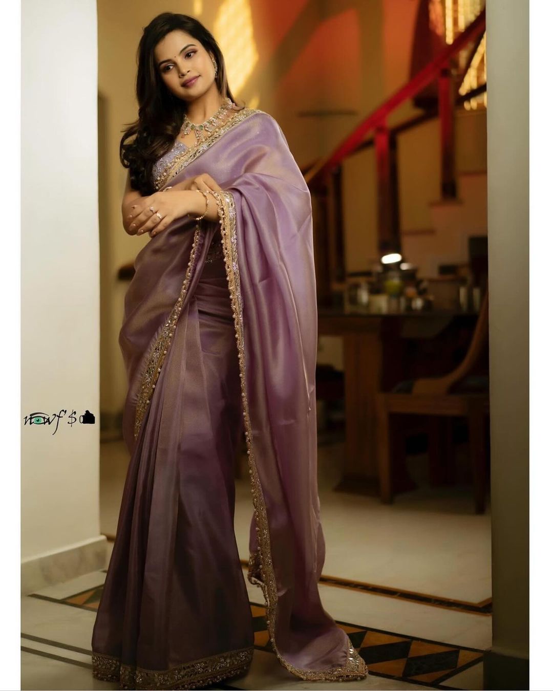 Classic Threads of Grace Saree | Ready To Wear