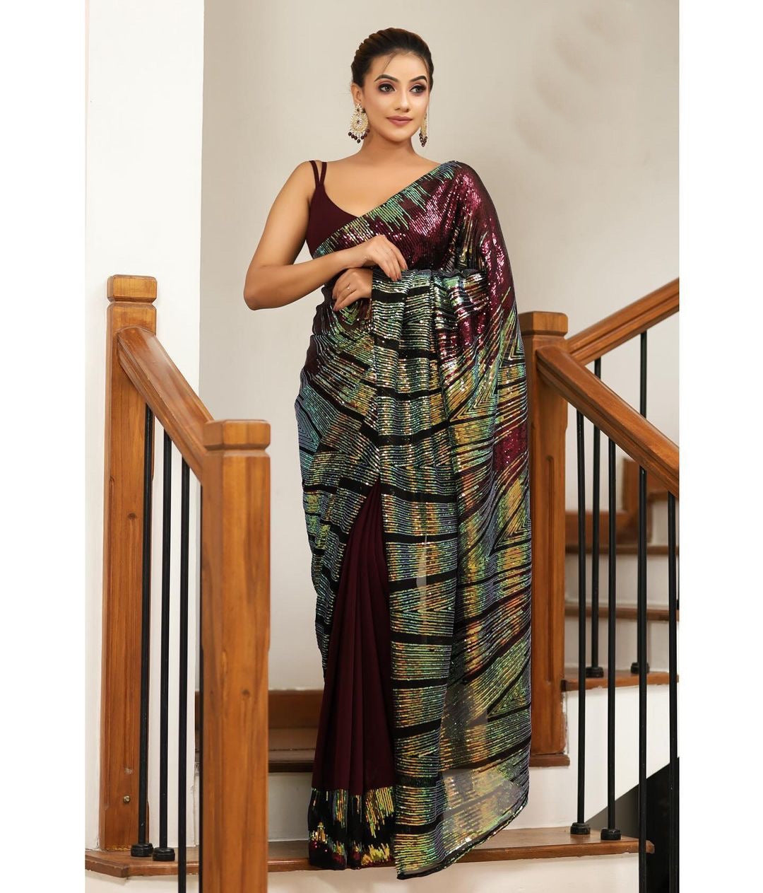 Beautiful Moonlit Drapes Saree | Ready To Wear