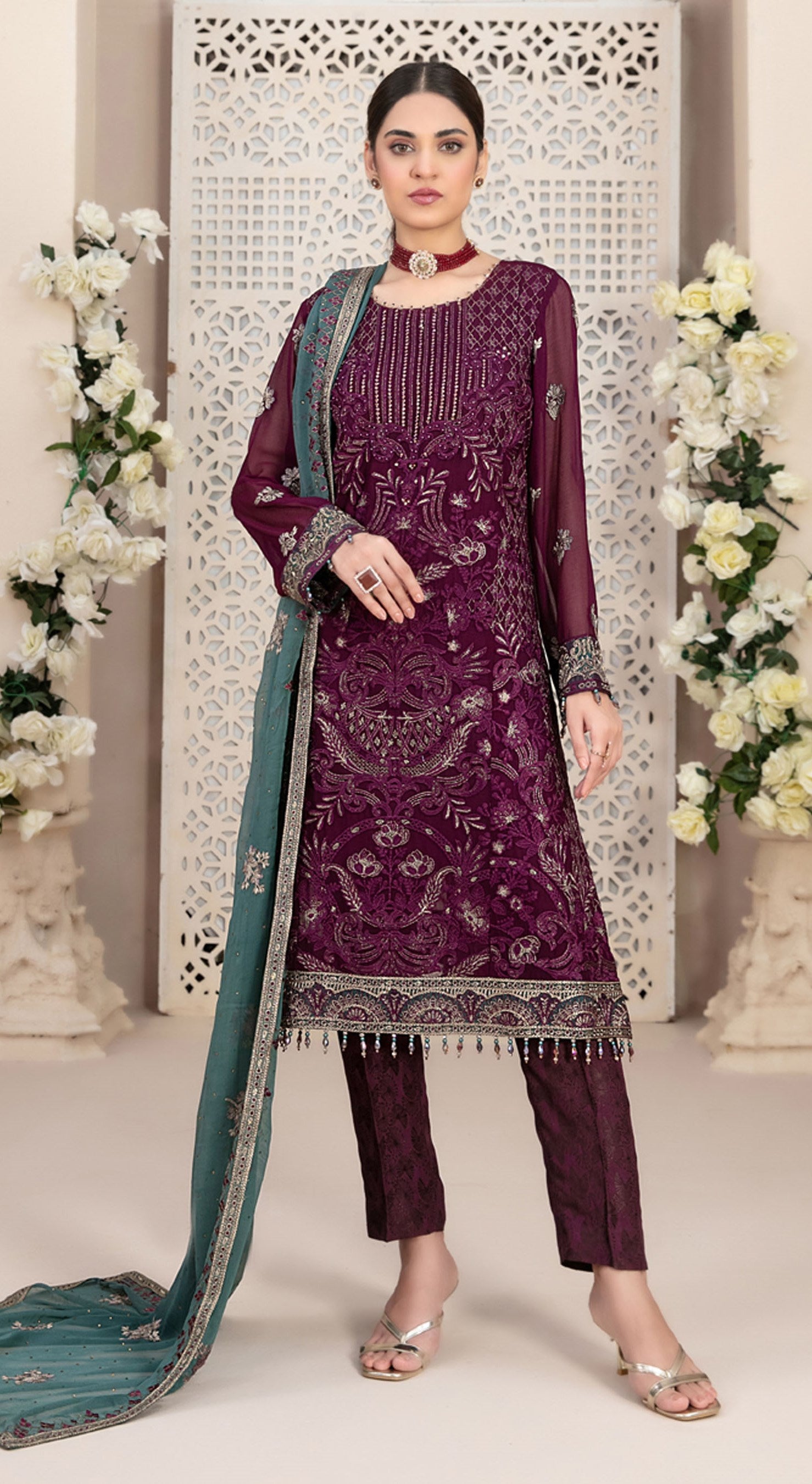 Beautiful Ornate Oasis Suit Collection  | Ready To wear