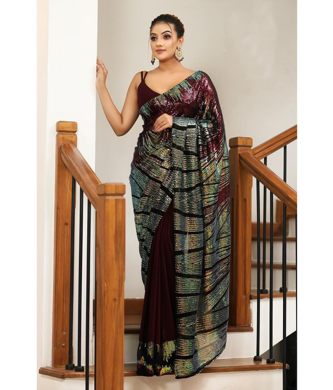 Beautiful Majestic Wraps Saree | Ready To Wear