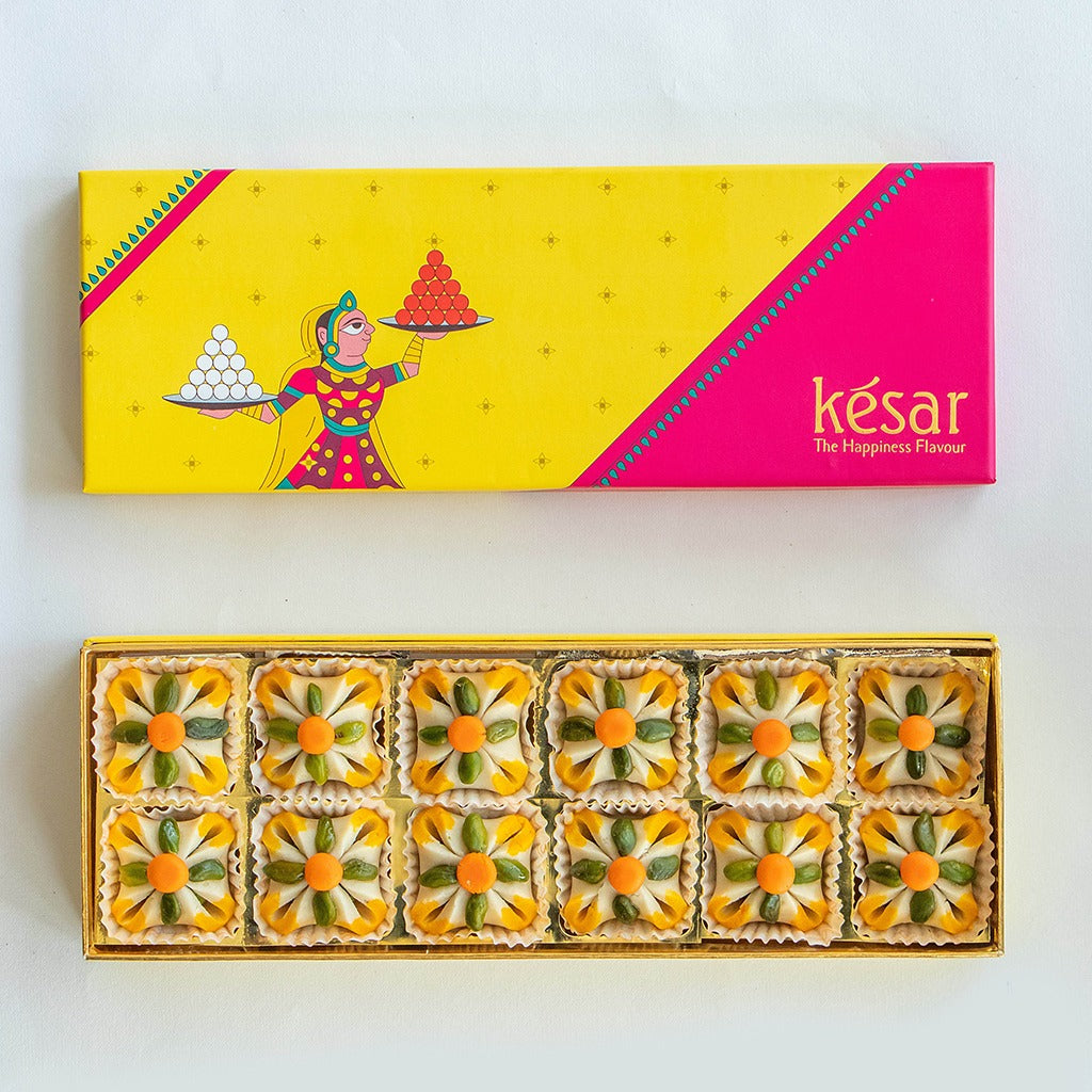 Kesar Sweets Almond Pista Potli 12 pcs