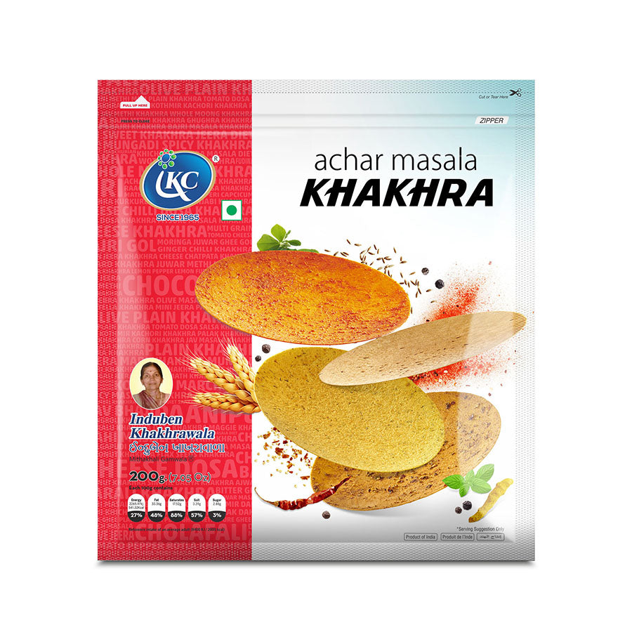 Induben Khakhrawala Achar Masala Khakhra 400 gms