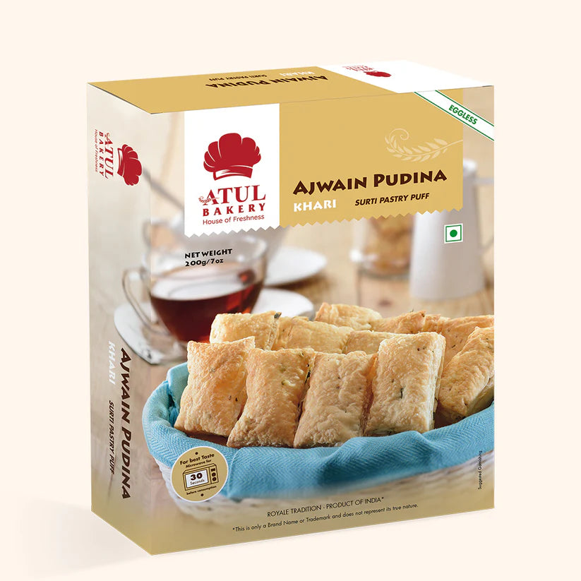 Atul Bakery Ajwain Pudina Khari | 200 gms