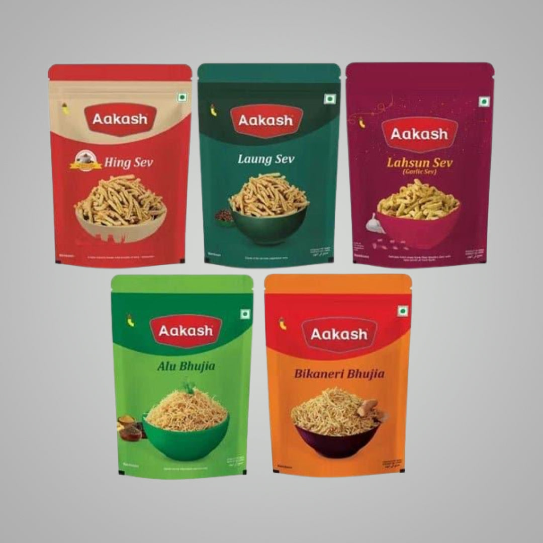 Akash Sev & Bhujia Combo (Pack of 5)