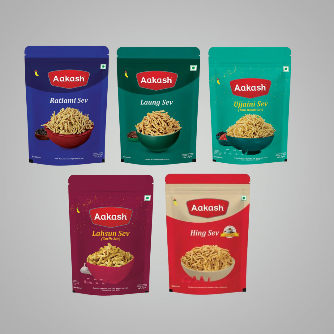 Akash Sev Combo (Pack of 5) 350g each