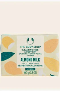 The Body Shop Almond Milk Cleansing Face & Body Bar - 100G