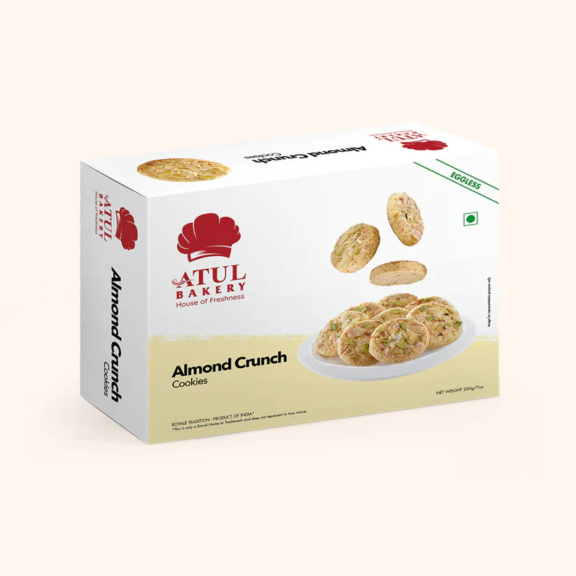 Atul Bakery Almond Crunch Cookie | 200 gms
