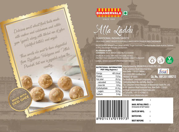 Bikanervala Sweets Atta Laddu | 500 gms