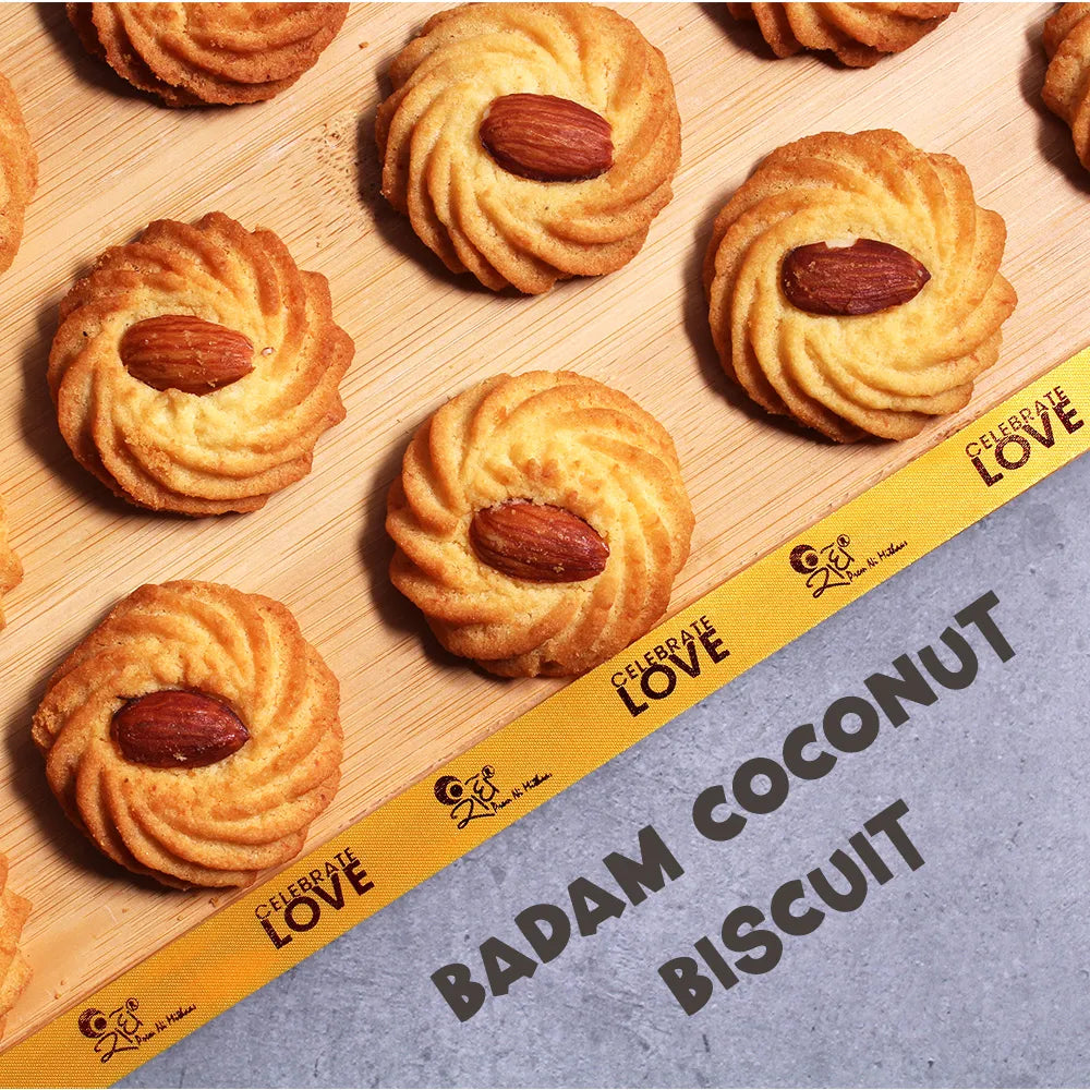 Radhe Prem Ki Mithaas Badam Coconut Biscuit - 500 gms