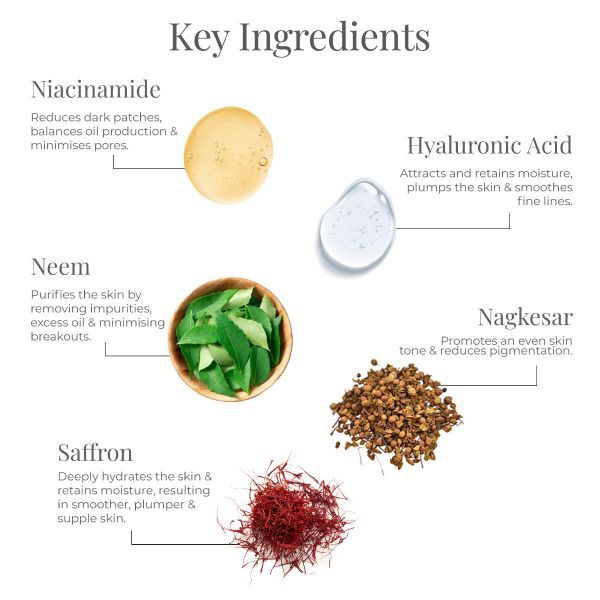 Delicate Facial Cleanser / Face wash Kashmiri Saffron & Neem - 130ml