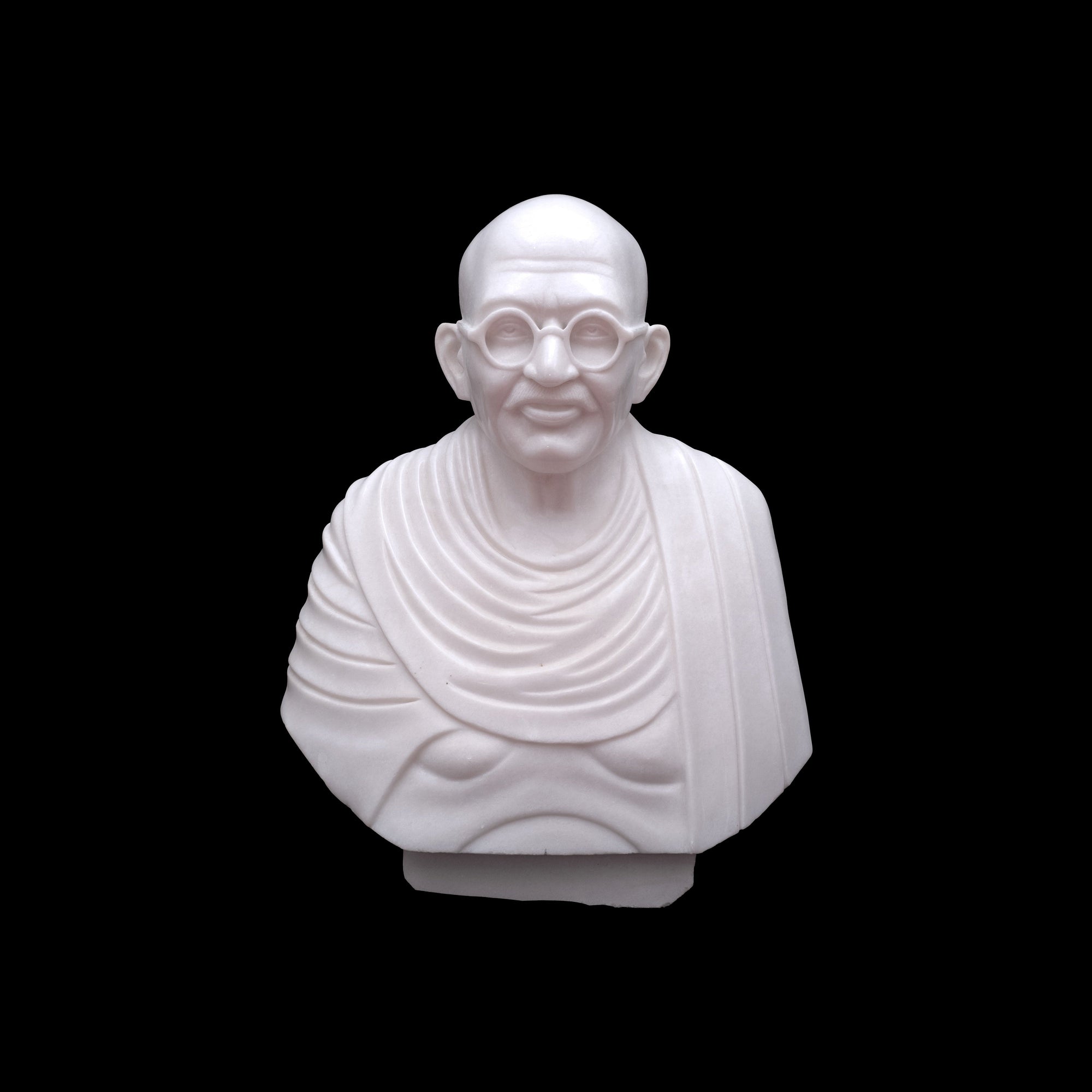 Mahatma Gandhi Whit Marble Statue For Home Office Decoration - 30 x 24 x 10 inches