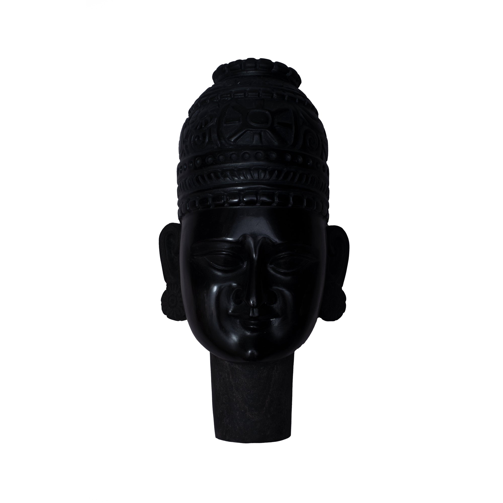 Marble Shyam Baba Statue (Black) - 15 x 7 x 7