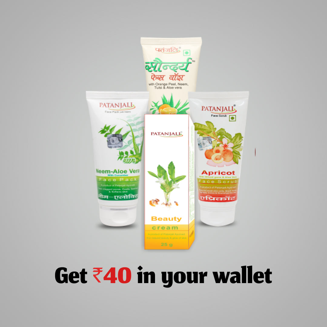 Beauty Combo- Saundarya Face wash 60ml+NEEM ALOEVERA WITH CUCUMBER FACE PACK 60gm+APRICOT FACE SCRUB 60gm+Beauty Cream 50 gm