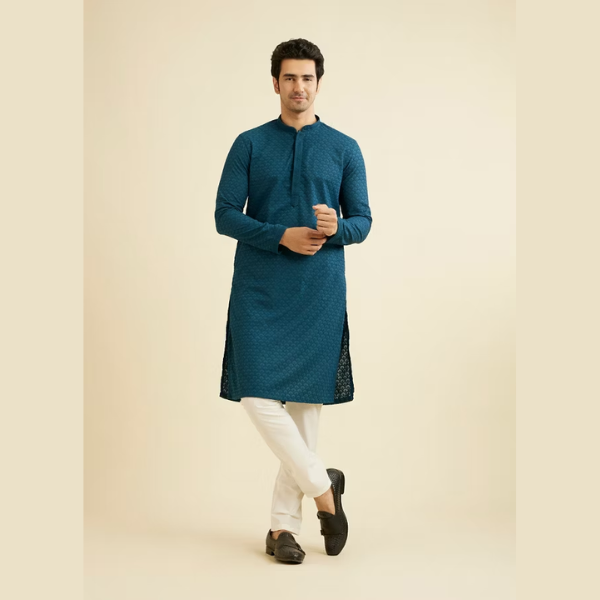 Manyawar Chikankari Kurta Set - India shopping