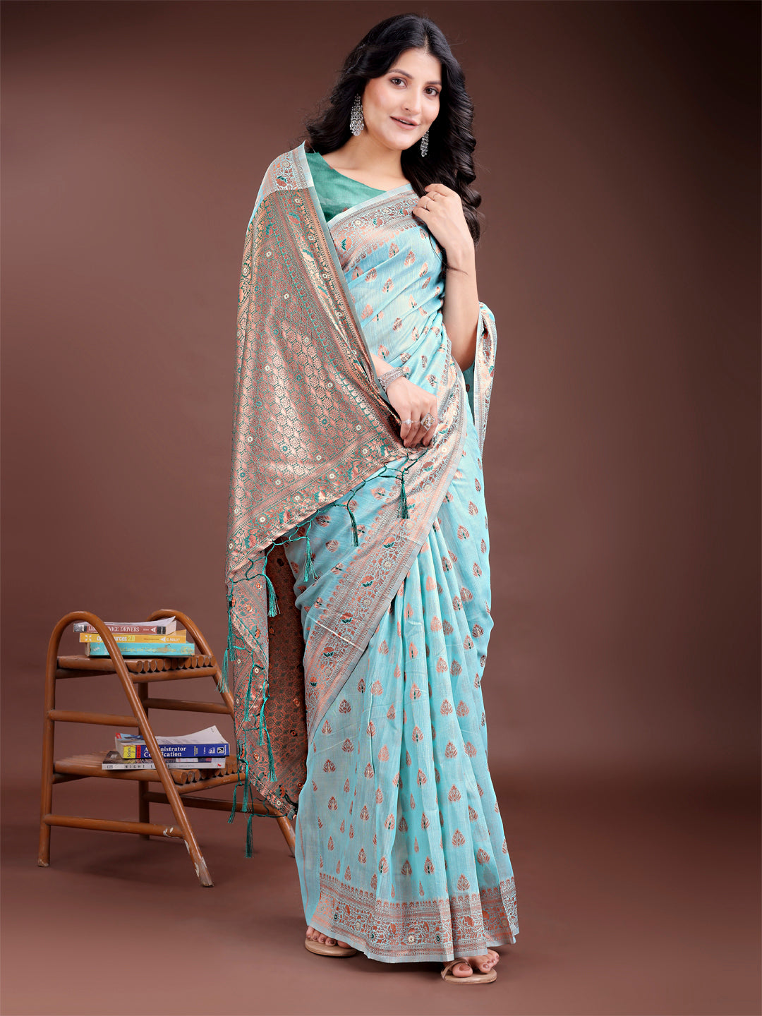 Soot Symphony Linen Cotton Sarees Collection | Ready To Wear        SKU - ASASA1001 to 06