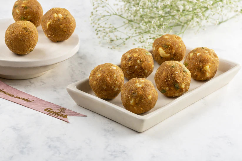 Gulab Sweets Besan Dryfruit Laddu -  500 gms