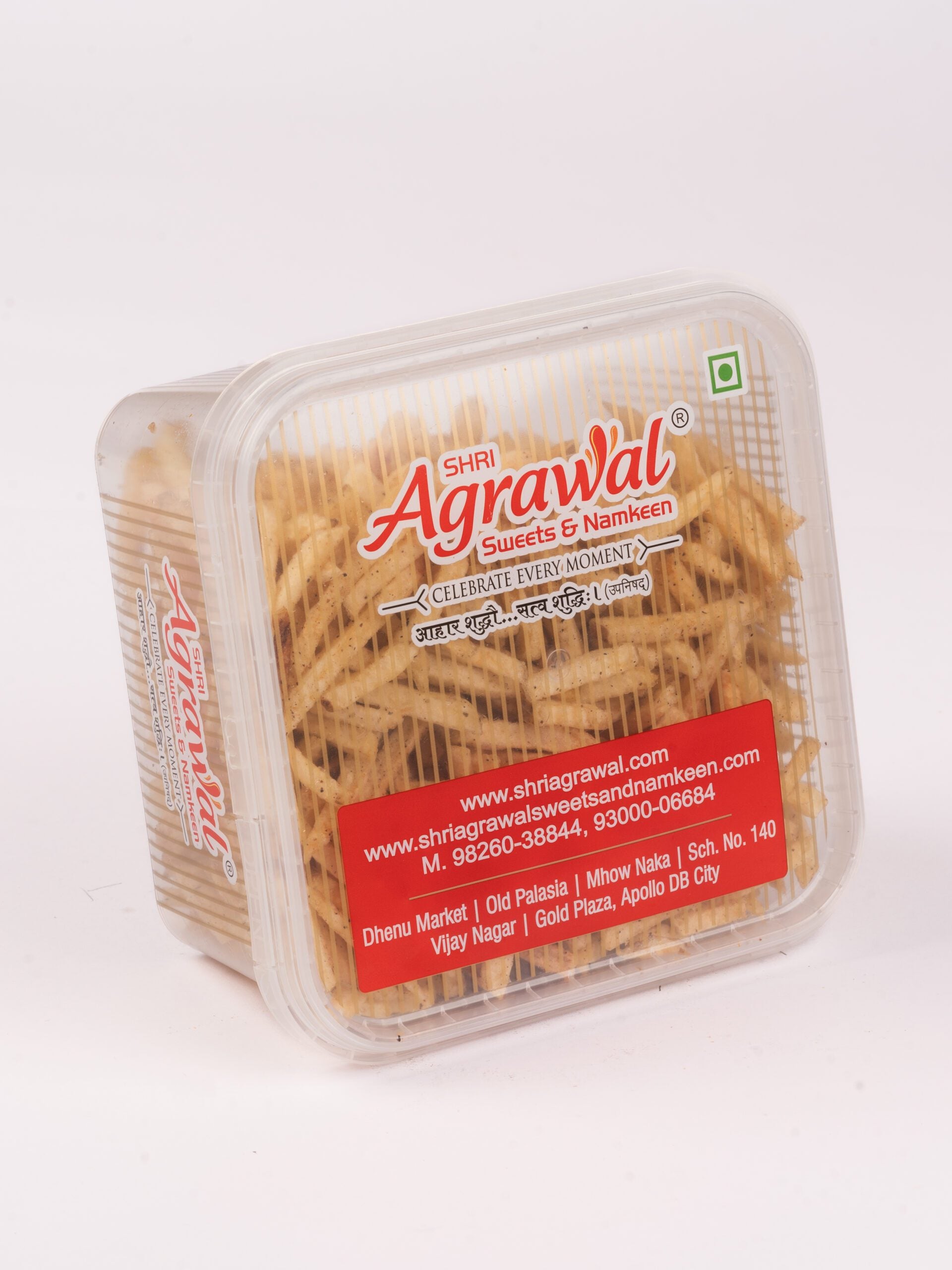 Shri Agrawal Sweets & Namkeen Black Pepper Aloo Lachha - 400 gms