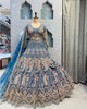 Blue Color Soft Net Coding Embroidered Work Lehenga Choli | Ready To Wear