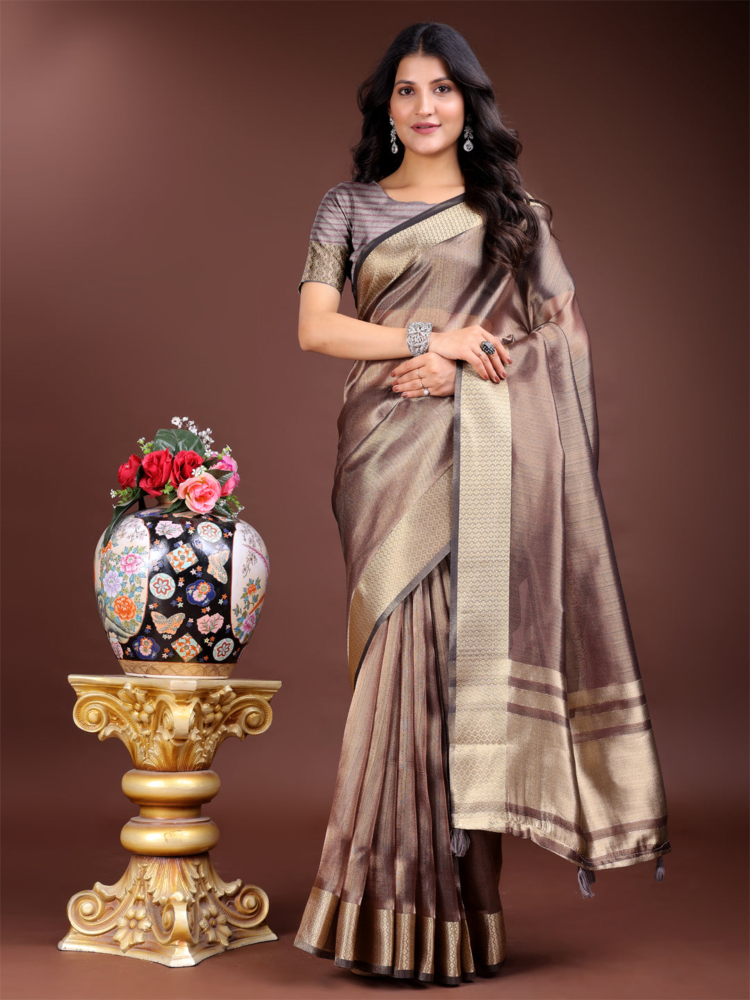 Meherbaan Mist Organza Edit  Saree Collection | Ready To Wear     SKU- SWMAR1001 to 06