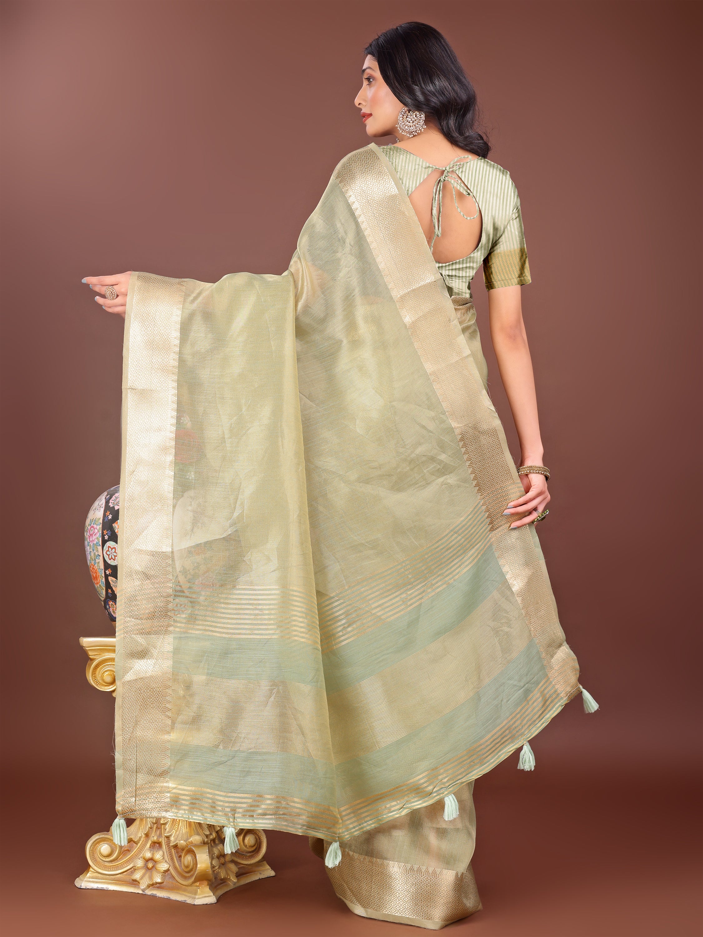 Waves of Wafa Organza Line Sarees Collection | Ready To Wear         SKU - SWBUD1001 to 06