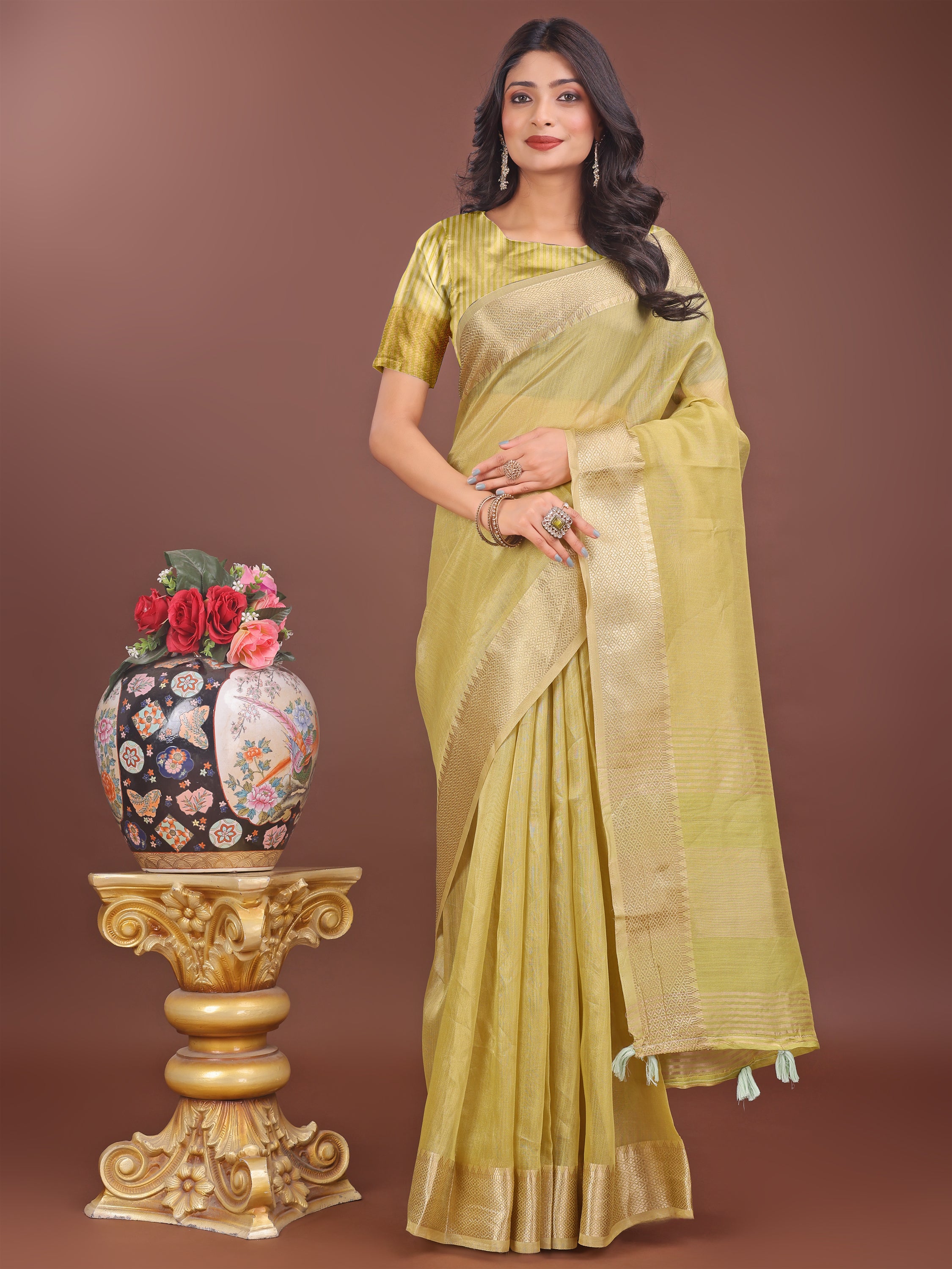 Waves of Wafa Organza Line Sarees Collection | Ready To Wear         SKU - SWBUD1001 to 06