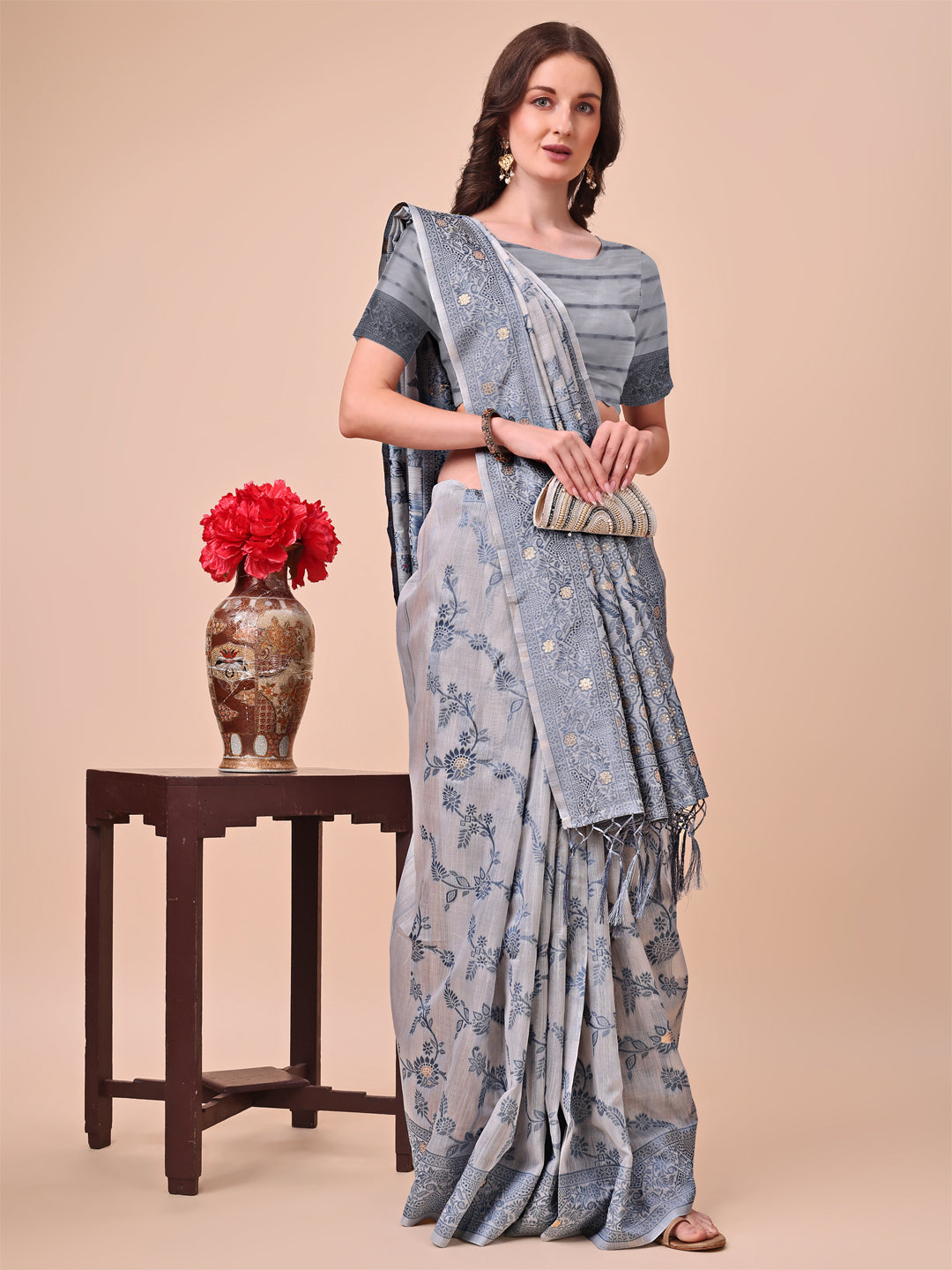Basanti Baag Cotton Sarees Collection | Ready To Wear                        SKU - ASCOT1001 to 05