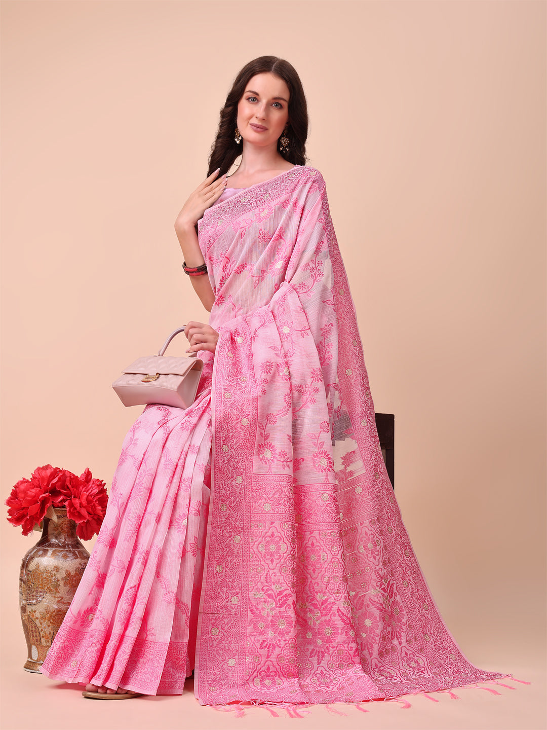 Basanti Baag Cotton Sarees Collection | Ready To Wear                        SKU - ASCOT1001 to 05