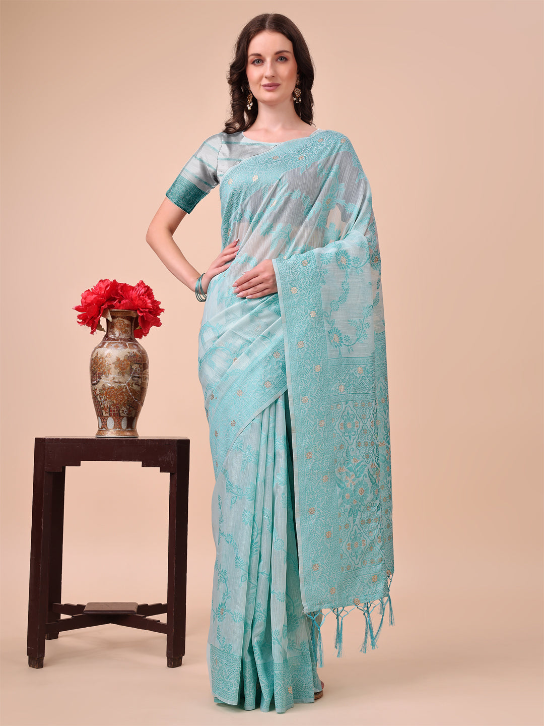 Basanti Baag Cotton Sarees Collection | Ready To Wear                        SKU - ASCOT1001 to 05