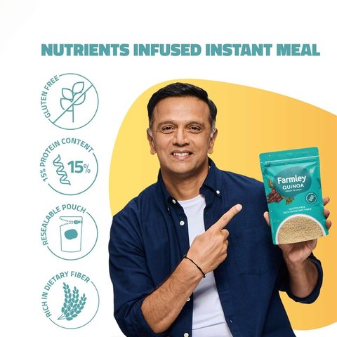 Farmley Natural Quinoa High Protein, Dietary Fiber & Gluten-Free Superfood - 500 gms