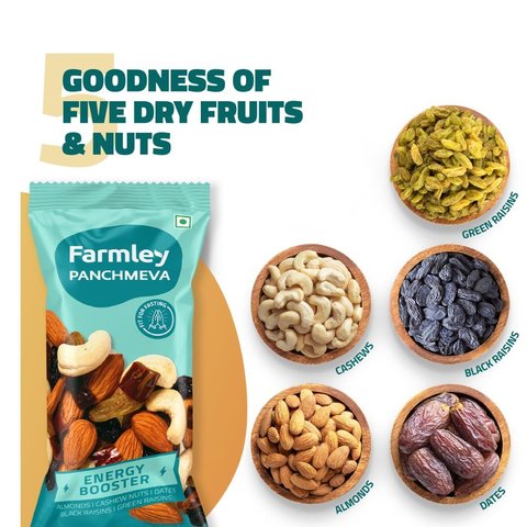 Farmley Panchmeva Dry Fruit Mix - 18 gms