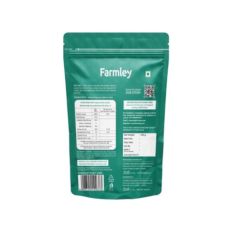 Farmley Premium Broken Chile Walnuts Kernels (Akhrot) - 200 gms