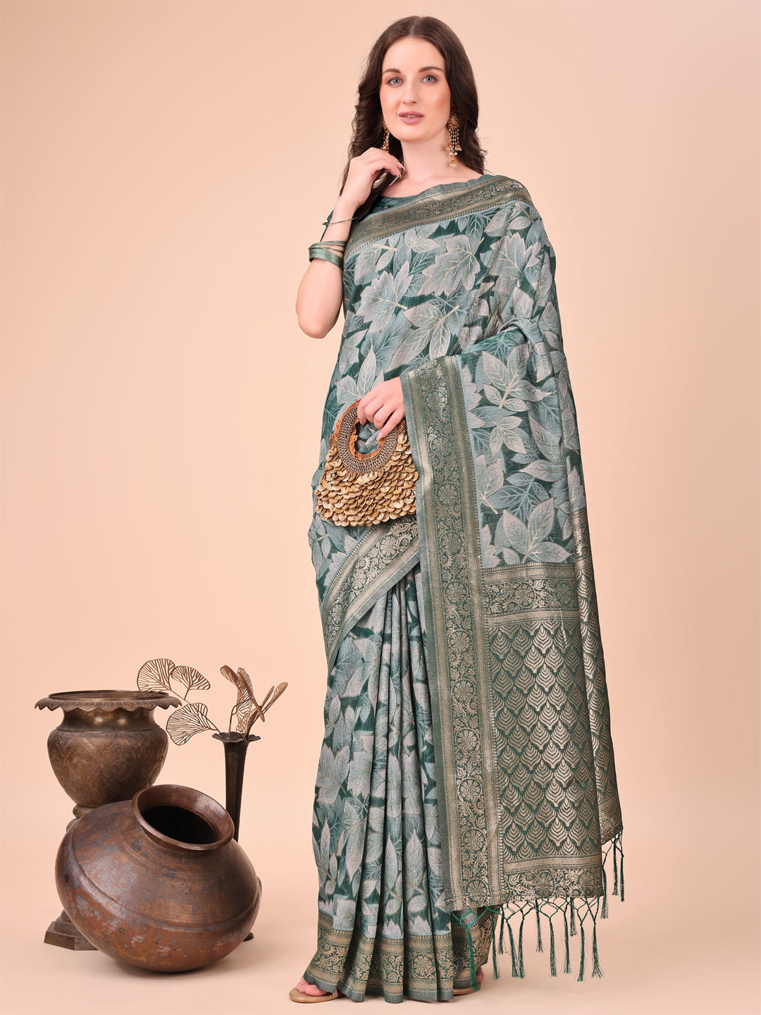 Beautiful Cotton Sarees Collection | Ready To Wear                                SKU - ASFLO1001 to 05