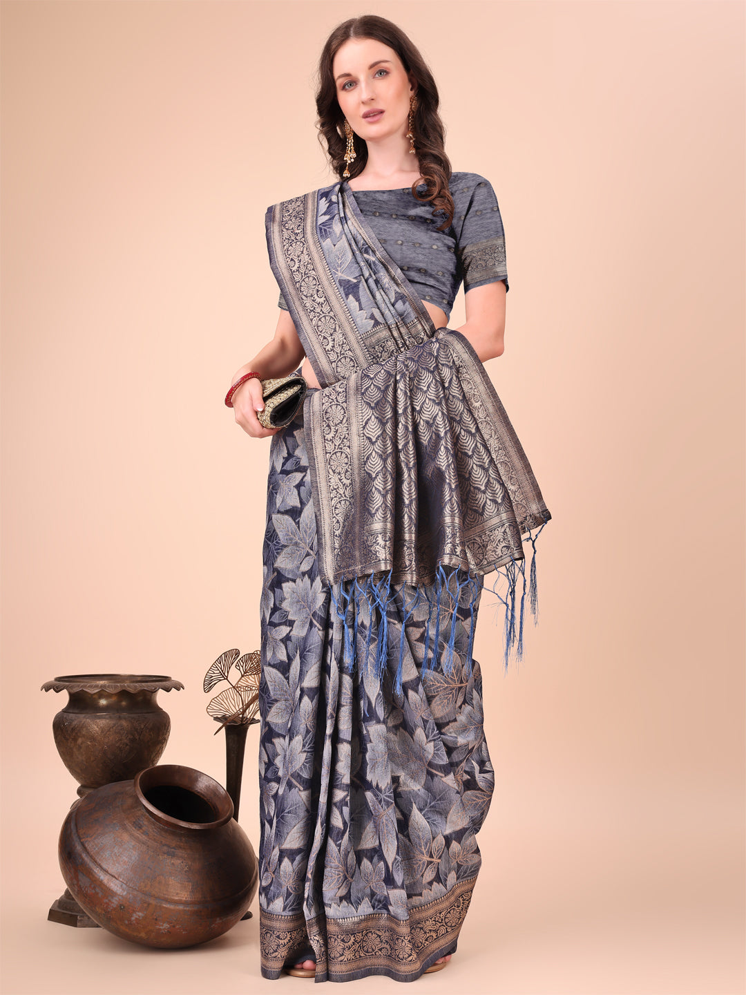 Beautiful Cotton Sarees Collection | Ready To Wear                                SKU - ASFLO1001 to 05