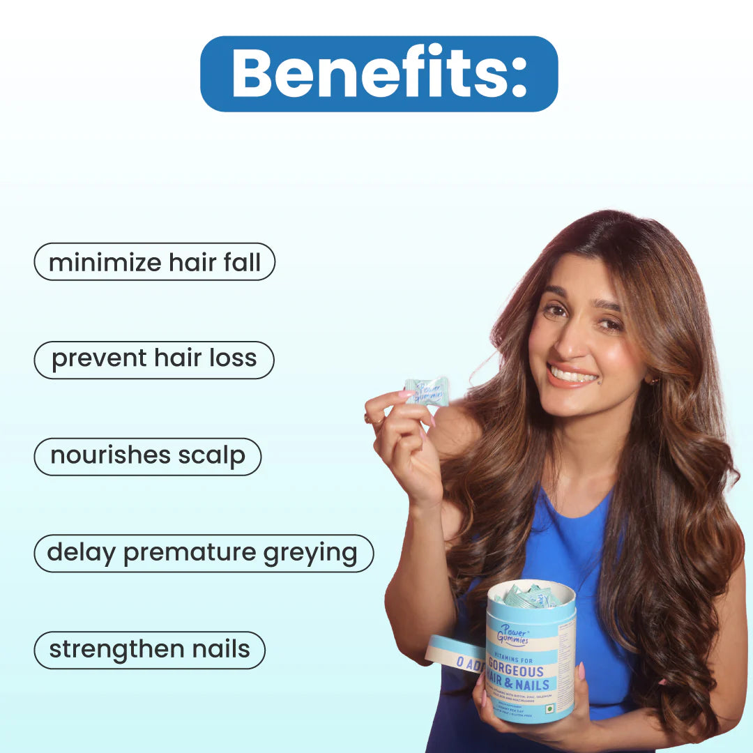 Power Gummies Gorgeous Hair and Nails