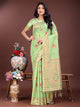 Latest Jheel Jalpari Saree | Light Green Color | Ready To Wear                       SKU-ASNAZ2004
