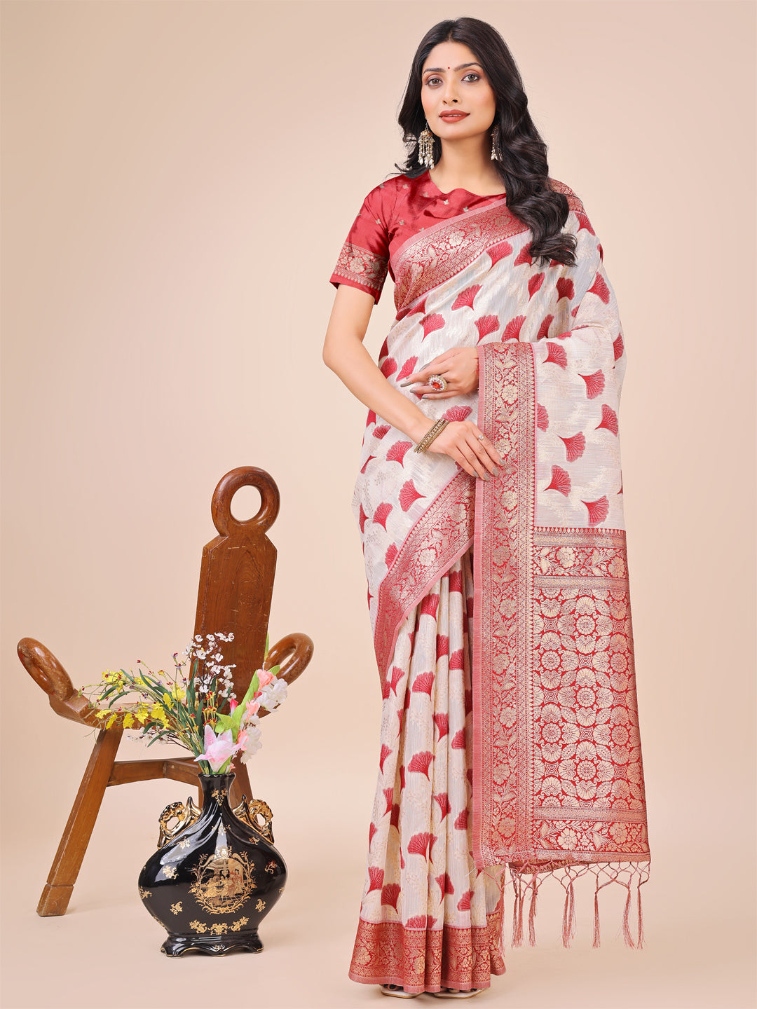 Zehra Zamin Linen Cotton Sarees Collection | Ready To Wear               SKU - ASLIQ1001 to 06