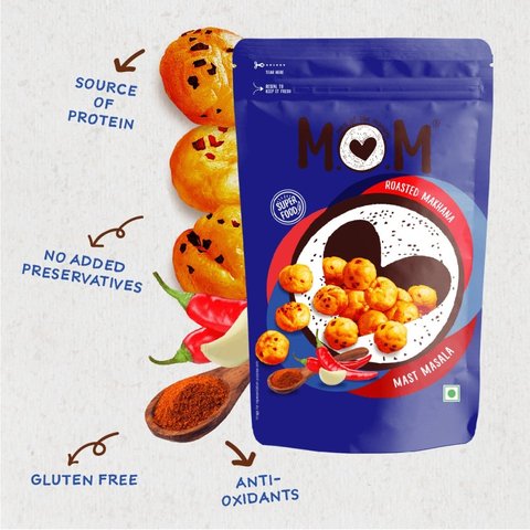 MOM - Meal Of The Moment Mast Masala Roasted Flavoured Makhana - 52 gms