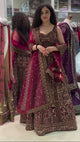 Maroon Color Georgette Wedding Wear Lehenga Choli | Ready To Wear