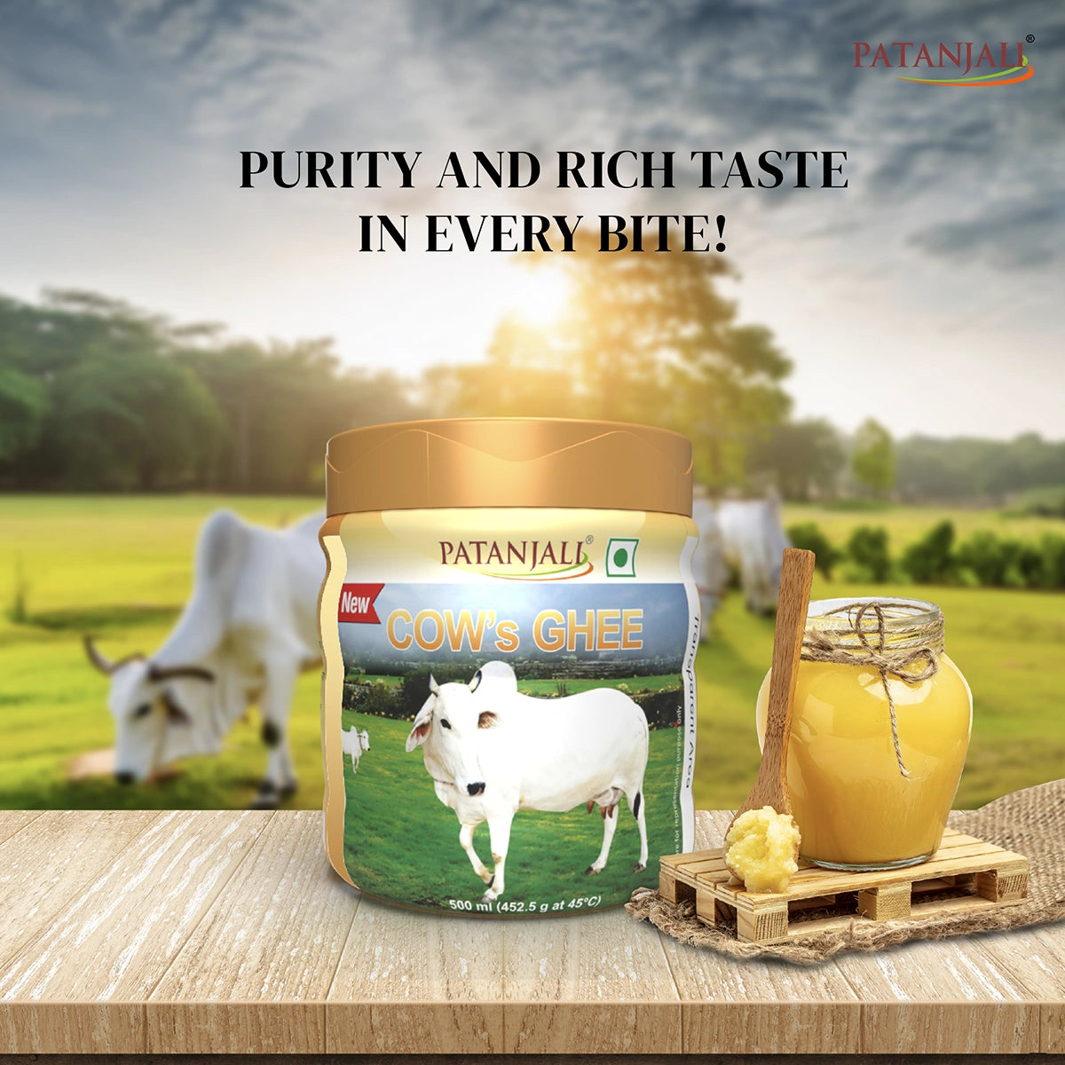 Patanjali Cow's Ghee (PET Jar) -500ml