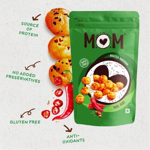 MOM - Meal Of The Moment by Peri Peri Roasted Makhana - 52 gms