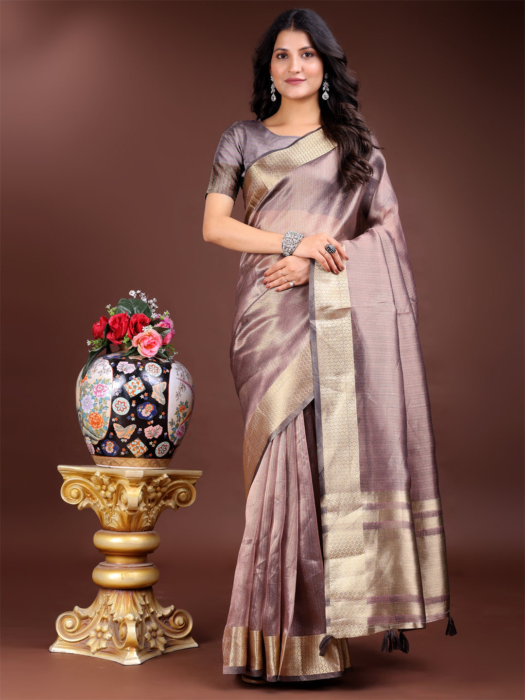 Meherbaan Mist Organza Edit  Saree Collection | Ready To Wear     SKU- SWMAR1001 to 06