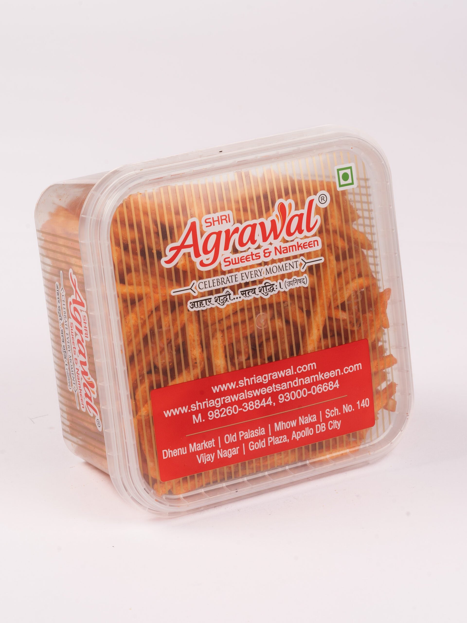 Shri Agrawal Sweets & Namkeen Red Chilli Aaloo Laccha - 400 gms