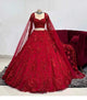 Red Color Soft Net Embroidered Lehenga Choli | Ready To Wear
