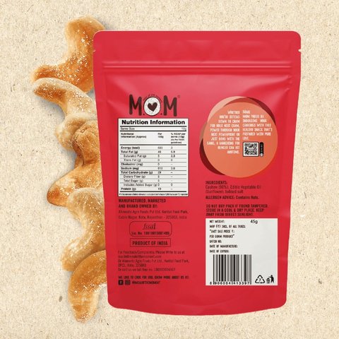Roasted & Salted Cashew by MOM - Meal Of The Moment - 45 gms