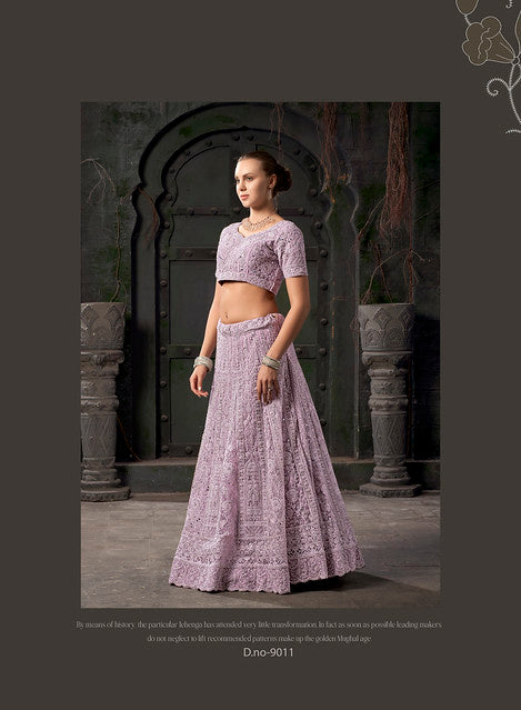 Latest Premium Net With Zarkan Lehenga Collection | Ready To Wear       Code-9011 To 9011C