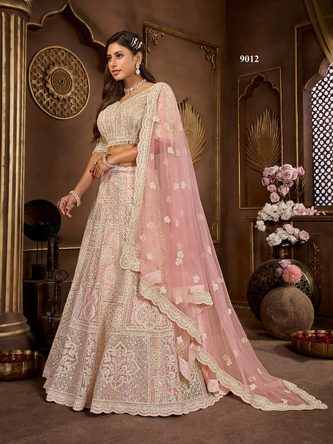Saawan Saaz Premium Net With Zarkan Lehenga | Ready To Wear                            Code-9012