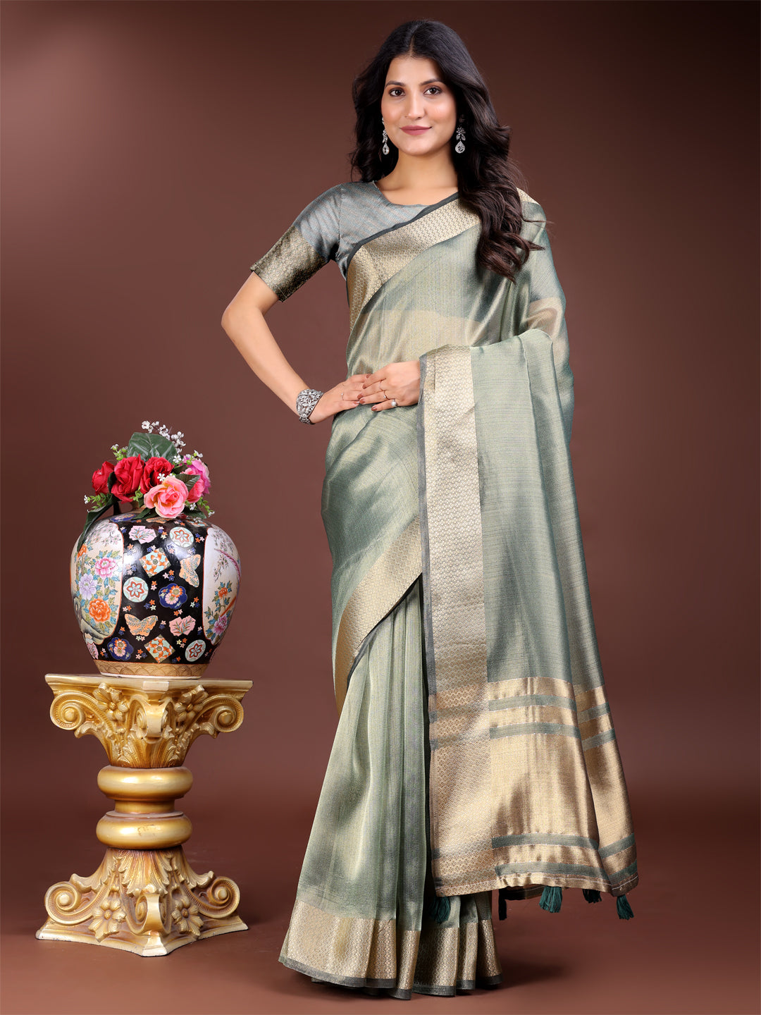 Meherbaan Mist Organza Edit  Saree Collection | Ready To Wear     SKU- SWMAR1001 to 06