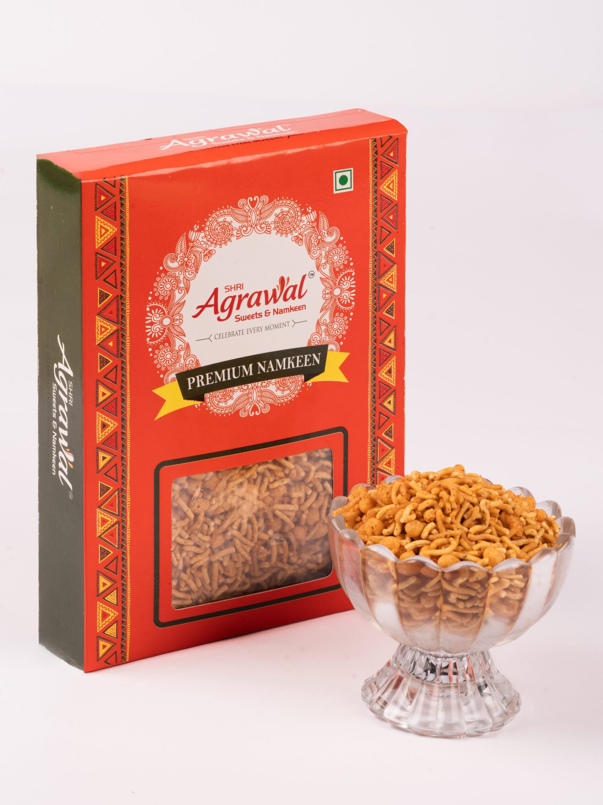 Shri Agrawal Sweets & Namkeen Sev Boondi Mix - 500 gms