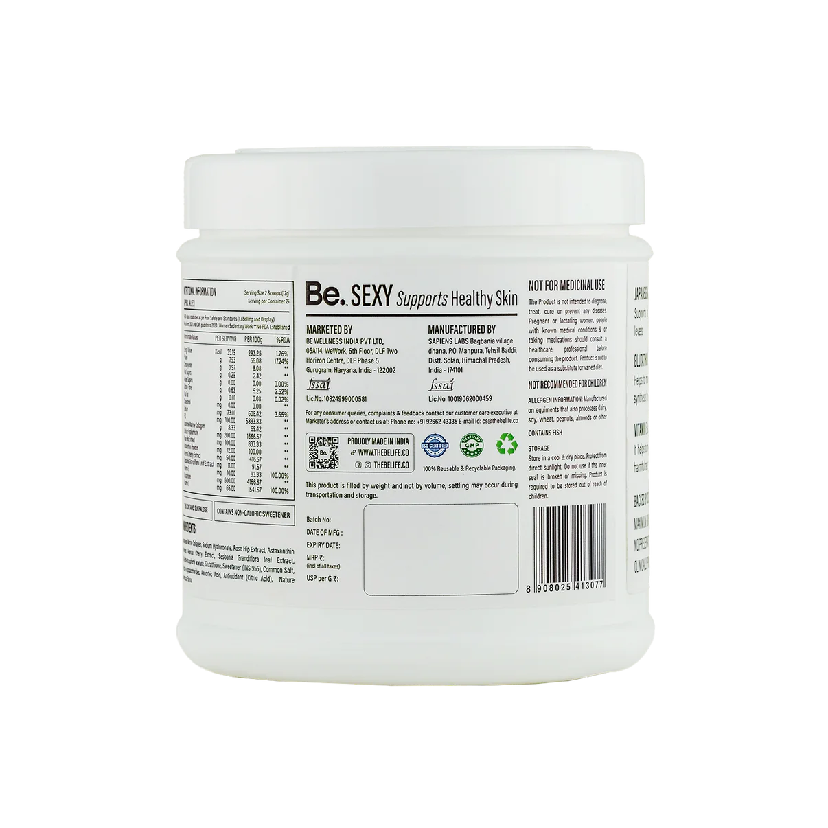 The Be Life Supports Healthy Skin - 300 gms